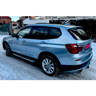 Оригинальные Боковые Пороги V1 (2 шт, Алюминий) BMW X3 F25 2011-2018 гг. фото 3