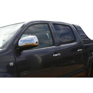 Toyota Hilux Молдинг стекол (4 шт, нерж)