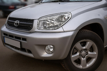 Хром Накладки на Фары (2 шт., Пластик) фото 2