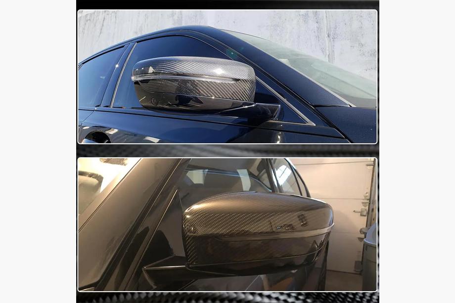 BMW 7 серия G11/G12 2015-2022 гг. Накладки на Зеркала M-Look V3 (Карбон) Фото 4