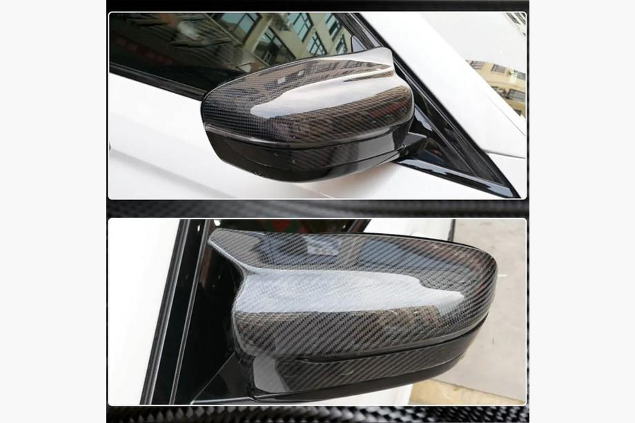 BMW 8 серия G14/G15/G16 2018- гг. Накладки на Зеркала M-Look V2 (2018-2021, Карбон) Фото 7