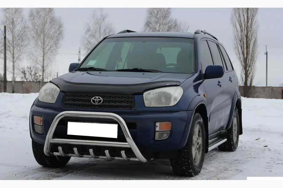 Toyota Rav 4 2001-2005 гг. Кенгурятник WT003 (нержавейка) Фото 2