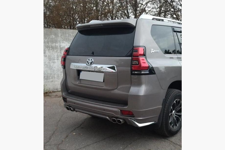 Toyota Land Cruiser Prado 150 2009-2023 гг. Накладка на задний бампер Modelista V3 (2017-) Фото 2