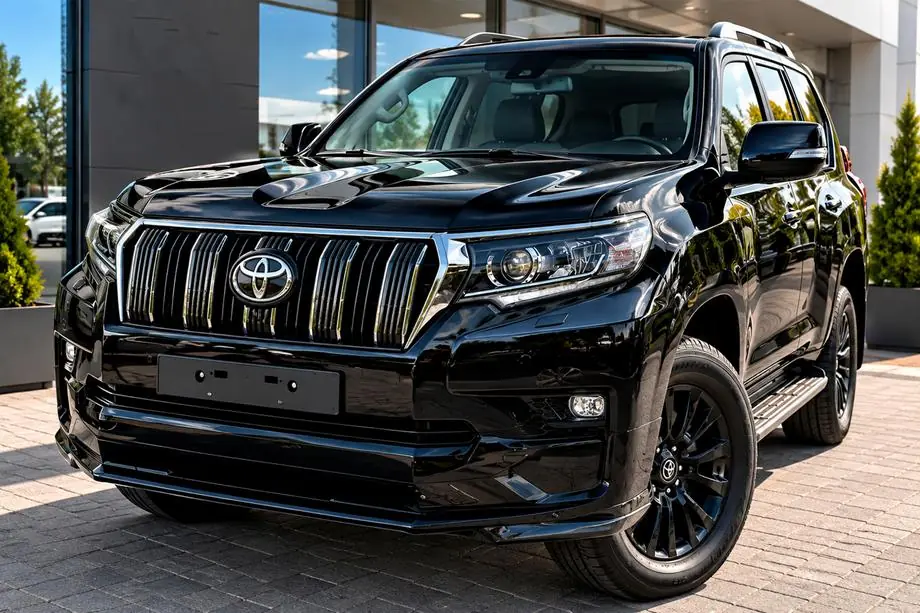 Toyota Land Cruiser Prado 150 2009-2023 гг. Накладка на передний бампер Executive (для 2017+) Image