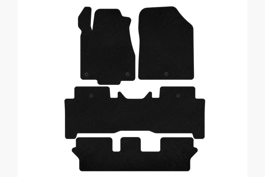 Текстильные коврики Classic (3 ряда, Черный) Image