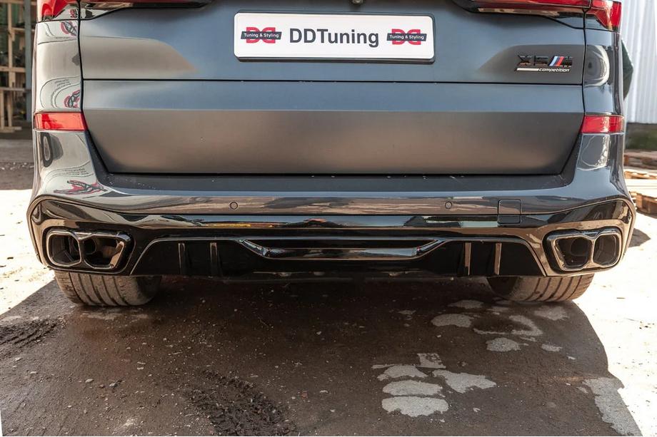 BMW X5 G05 2019- гг. Диффузор заднего бампера Paradigma (для M-Sport, 2023+) Image