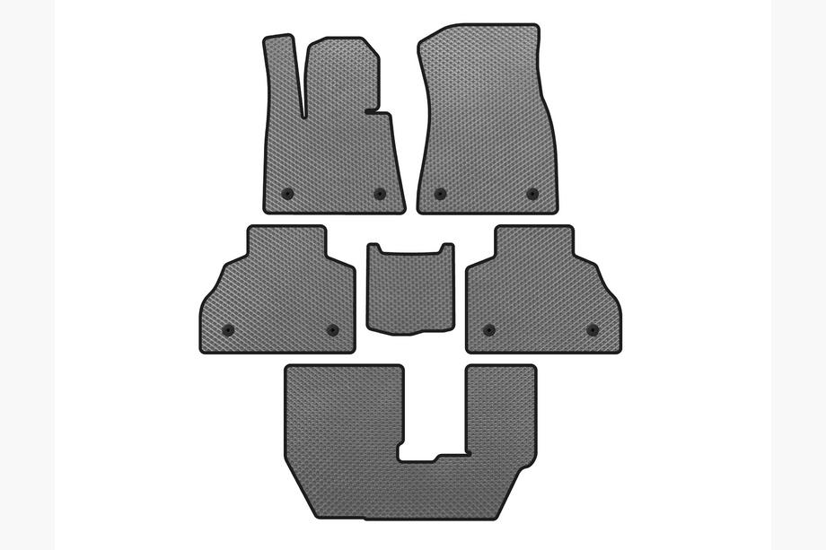 BMW X7 G07 2019- гг. Коврики EVA (3 ряда, Серые) Image