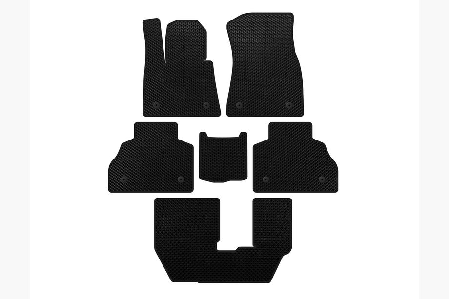 BMW X7 G07 2019- гг. Коврики EVA (3 ряда, Черный) Image