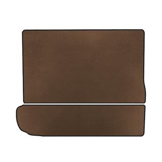 Коврик в багажник EVA (3 ряд сложен, Коричневый)