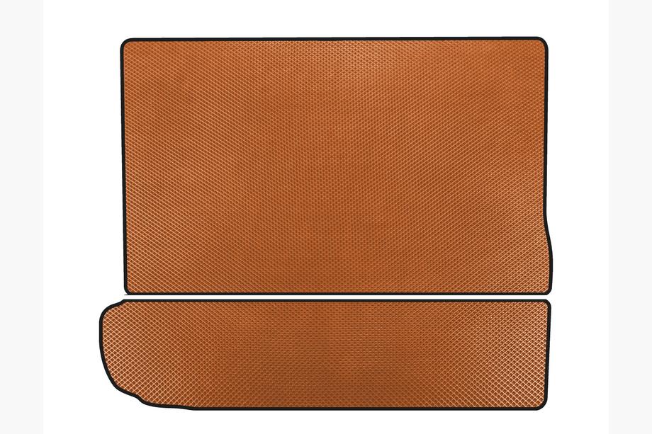 Citroen C-4 Picasso 2013-2022 гг. Коврик в багажник EVA (3 ряд сложен, Оранжевый) Image