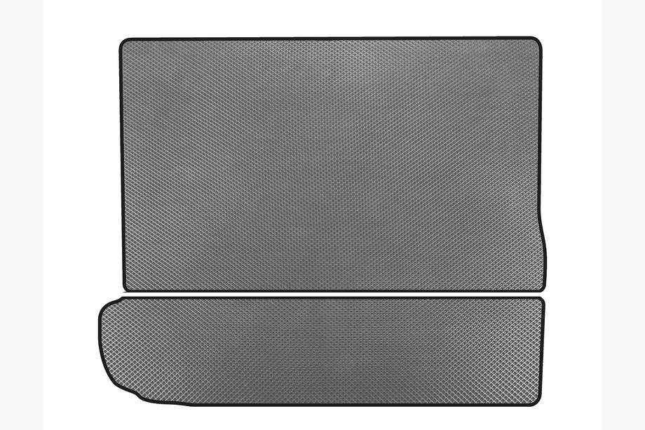 Citroen C-4 Picasso 2013-2022 гг. Коврик в багажник EVA (3 ряд сложен, Серый) Image