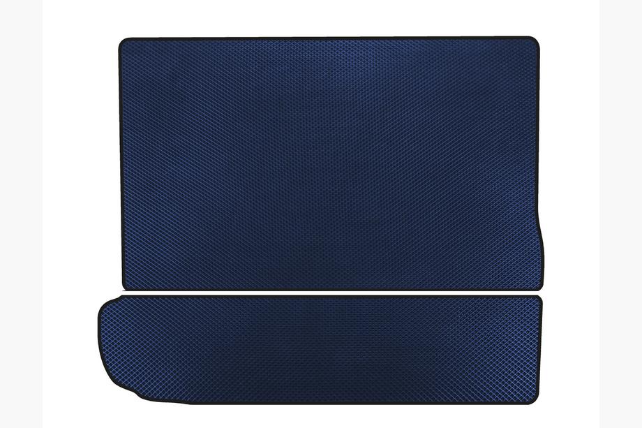 Citroen C-4 Picasso 2013-2022 гг. Коврик в багажник EVA (3 ряд сложен, Синий) Image