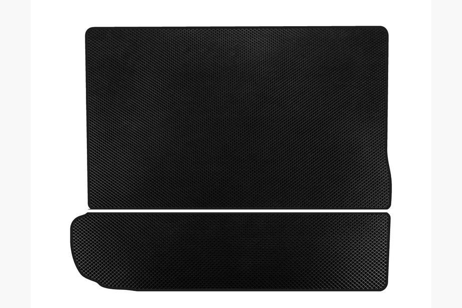 Citroen C-4 Picasso 2013-2022 гг. Коврик в багажник EVA (3 ряд сложен, Черный) Image