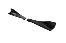 Универсальные накладки на боковые пороги Flap Тип-B (2 шт, черный глянец, ABS-пластик) фото 6