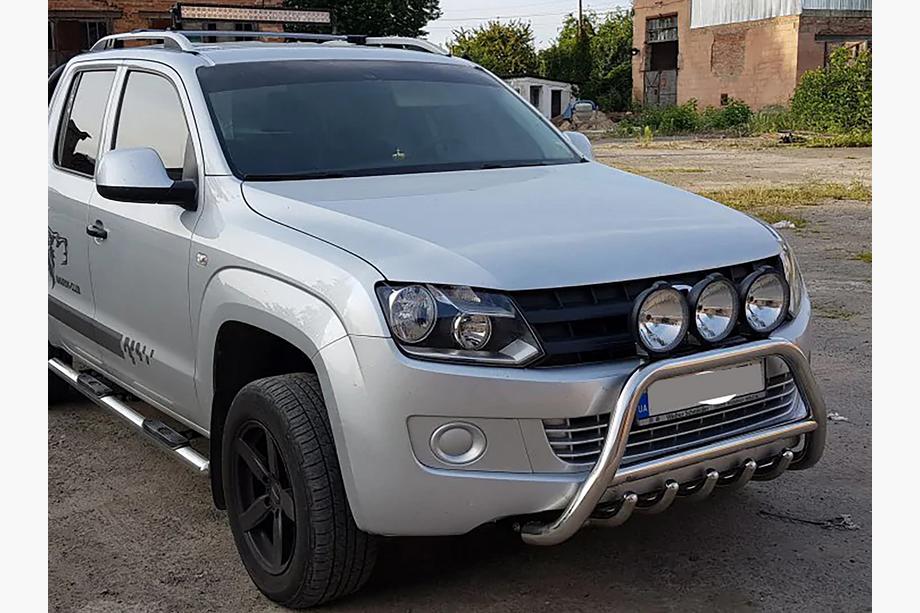 Volkswagen Amarok 2010-2022 гг. Кенгурятник WT003 (нержавейка) Фото 7