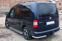 Volkswagen Caddy 2010-2015 гг. Задние уголки AK003 (2 шт., нержавейка) фото 7