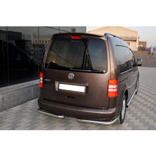 Задние уголки AK003 (2 шт., нержавейка) Volkswagen Caddy 2010-2015 гг. фото 1