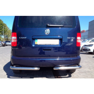 Задние уголки AK003 (2 шт., нержавейка) Volkswagen Caddy 2010-2015 гг. фото 4