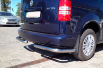 Volkswagen Caddy 2004-2010 гг. Задние уголки AK003 (2 шт., нержавейка) фото 5