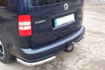 Volkswagen Caddy 2004-2010 гг. Задние уголки AK003 (2 шт., нержавейка) фото 8