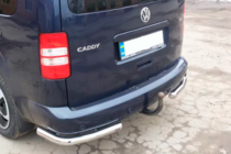 Volkswagen Caddy 2004-2010 гг. Задние уголки AK003 (2 шт., нержавейка) фото 8