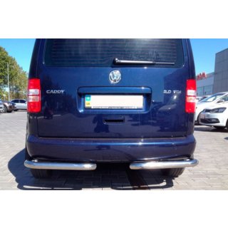 Задние уголки AK003 (2 шт., нержавейка) Volkswagen Caddy 2004-2010 гг. фото 4