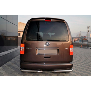 Задние уголки AK003 (2 шт., нержавейка) Volkswagen Caddy 2004-2010 гг. фото 1