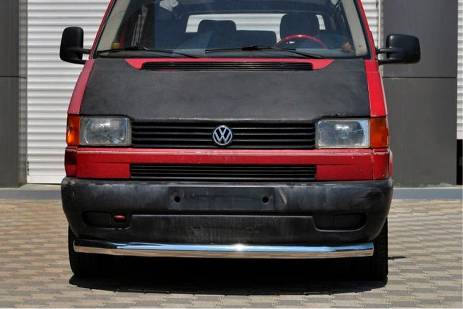 Volkswagen T4 Transporter 1990-2003 гг. Передняя защита ST008 (нержавейка) 51мм Фото 3