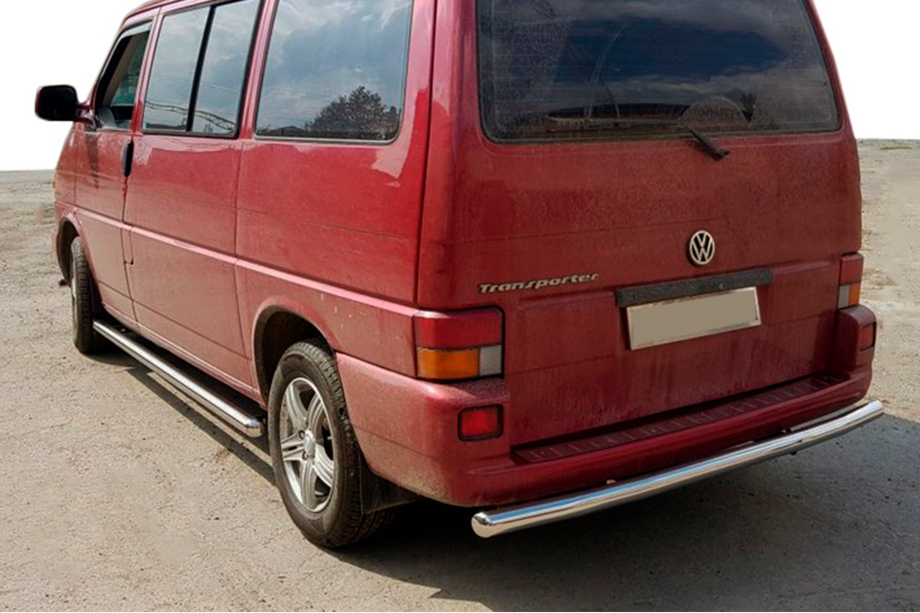 Volkswagen T4 Transporter 1990-2003 гг. Задняя дуга AK002 (нержавейка) Image