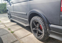 Боковые пороги X5-тип черные (2 шт., алюминий) фото 1