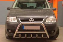 Volkswagen Touran 2003-2010 гг. Кенгурятник WT003 (нержавейка) 51 мм, без надписи фото 2