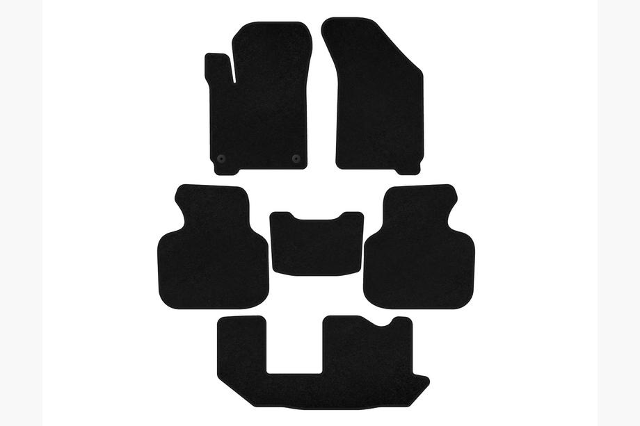 Текстильные коврики Premium (2011-2020, 3 ряда, 7-местный, Черный) Image