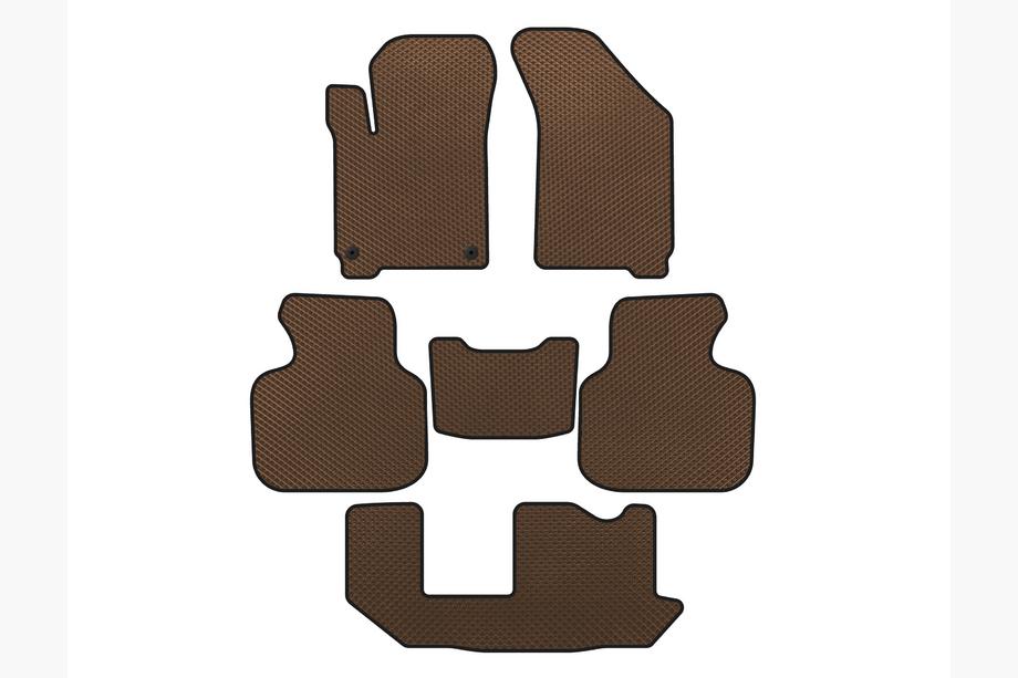 Коврики EVA (2011-2020, 3 ряда, 7-местный, Коричневый) Image