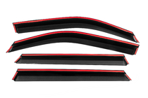 Renault Duster 2024- гг. Ветровики с хромированным молдингом (4 шт, Niken) фото 8