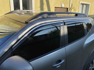 Dacia Duster 2024- гг. Ветровики с хромированным молдингом (4 шт, Niken) фото 1
