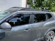Dacia Duster 2024- гг. Ветровики с хромированным молдингом (4 шт, Niken) фото 3