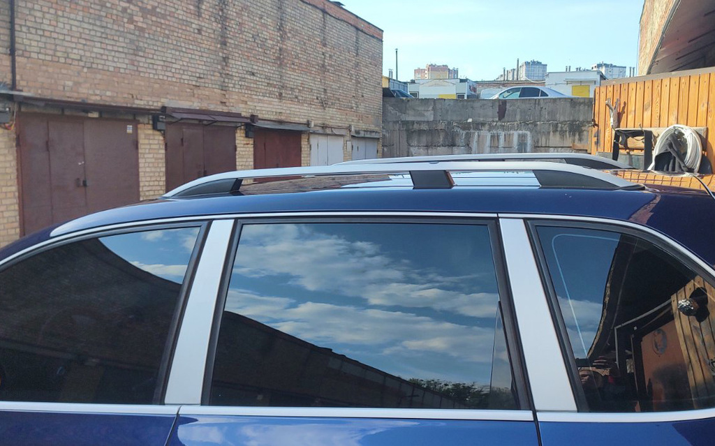 Рейлінги Skyport (сірі) для Porsche Cayenne 2003-2010 рр - фото 3