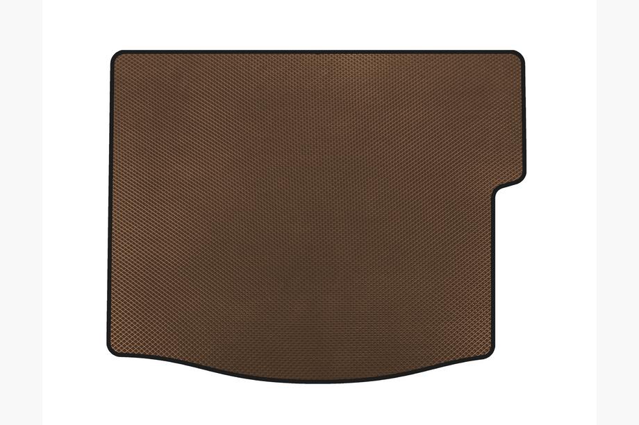 Ford Focus III 2011-2017 гг. Коврик в багажник EVA (с сабвуфером, HB, Коричневый) Image