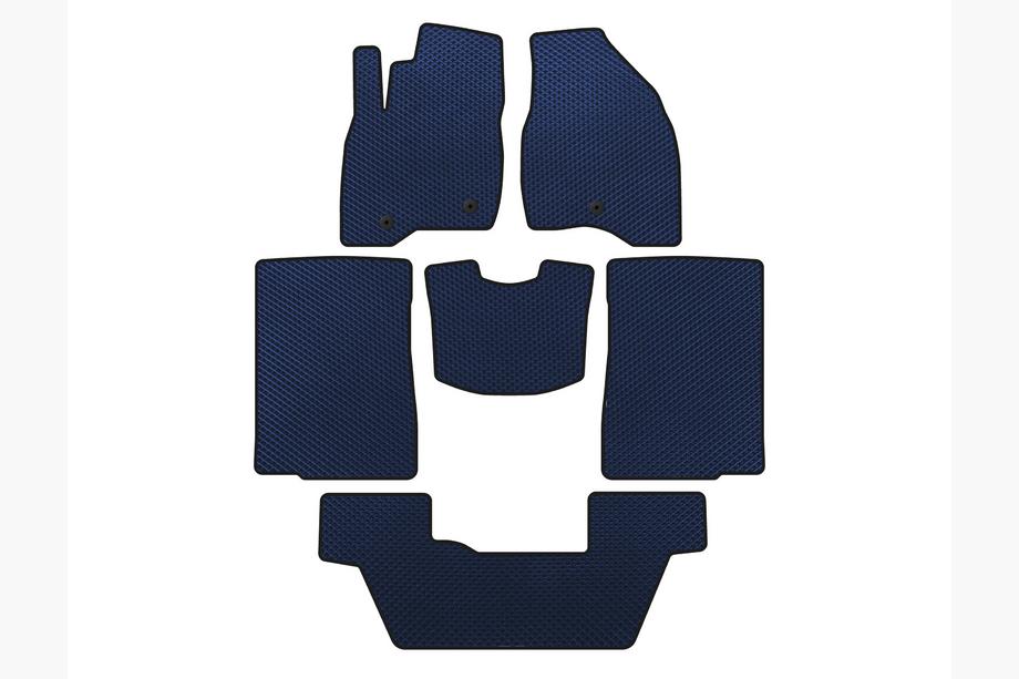 Коврики EVA (2015-2017, 3 ряда, 7-местный, Синий) Image