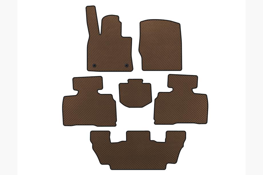 Коврики EVA (3 ряда, 7-местный, Коричневые) Image