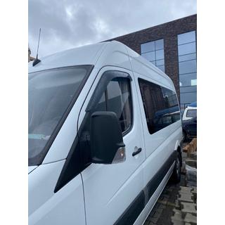 Накладные ветровики на скотче (2 шт, ANV) Mercedes Sprinter W906 2006–2018 гг. фото 2