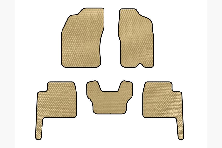 Dodge Durango 2004-2009 гг. Коврики EVA (Бежевые) Image