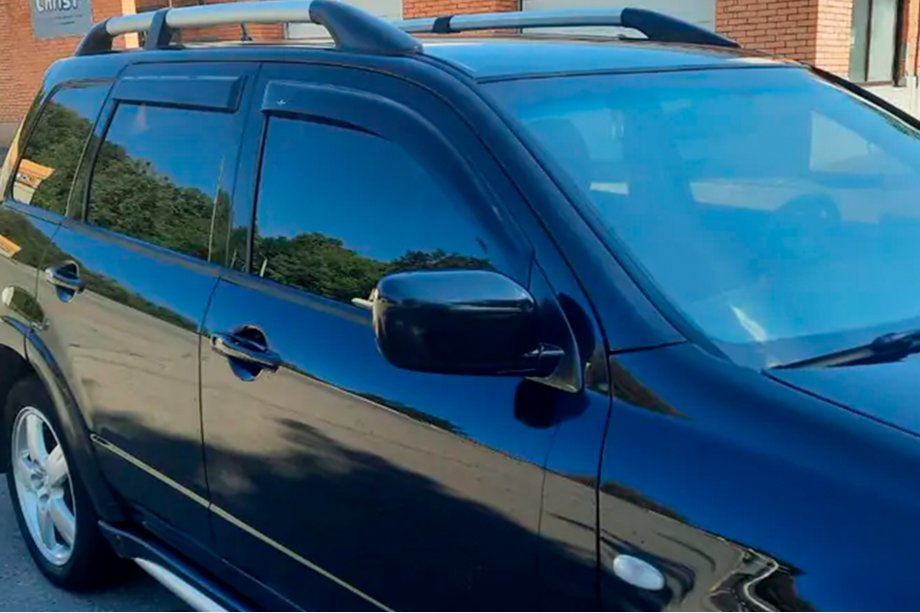 Mitsubishi Outlander 2001-2006 гг. Ветровики на окна (4 шт, HIC) Фото 20