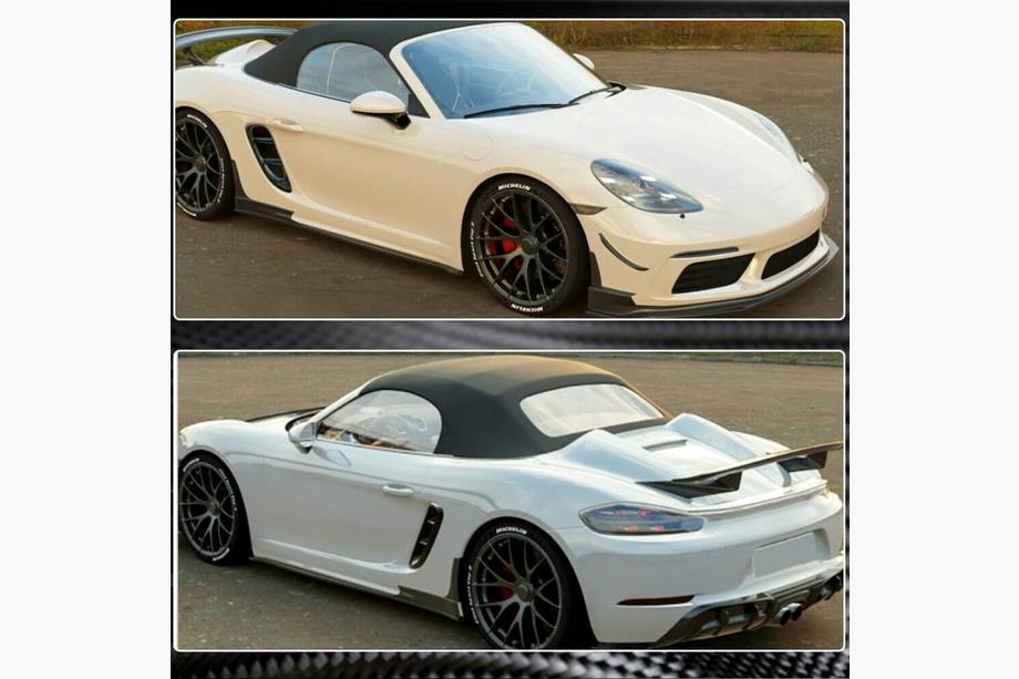 Porsche Boxster/Cayman 982 (718) 2016- гг. Боковые Пороги V2 (2016-2019, Карбон) Фото 3