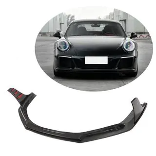 Накладка на передний бампер Lip (для Carrera 4 GTS 2017-2018, Карбон) фото 1