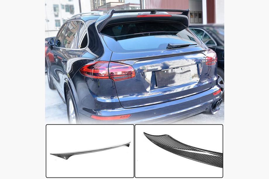 Porsche Cayenne 2010-2017 гг. Нижний спойлер (2015-2018, Карбон) Image