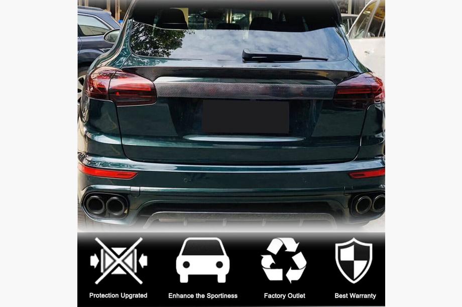 Porsche Cayenne 2010-2017 гг. Нижний спойлер (2015-2018, Карбон) Фото 3