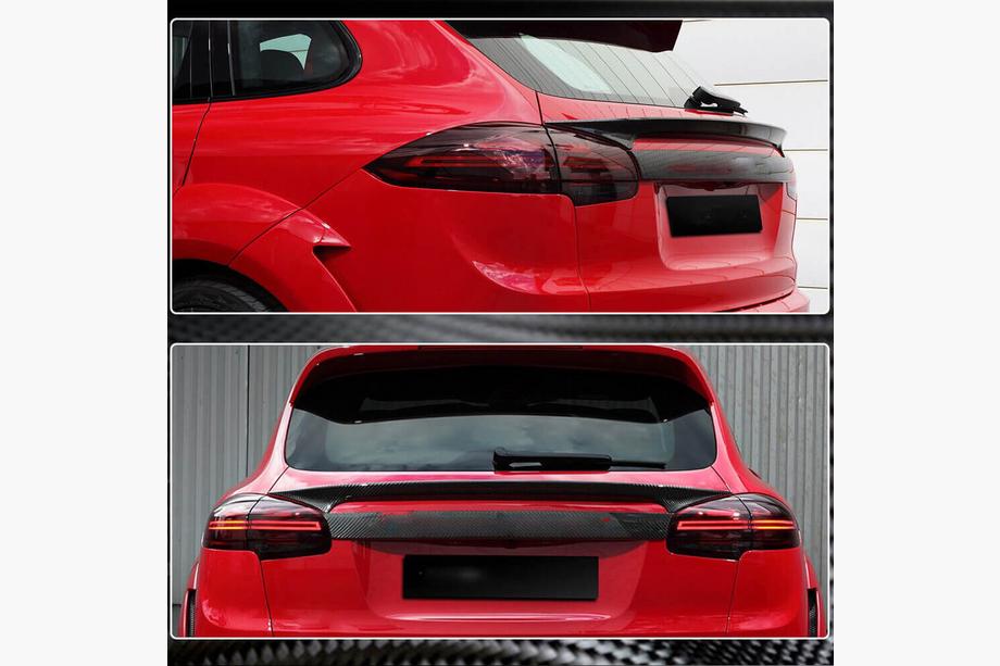 Porsche Cayenne 2010-2017 гг. Нижний спойлер (2015-2018, Карбон) Фото 4