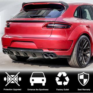 Нижний спойлер (2014-2018, Пластик) Porsche Macan 2014-2024 гг. фото 4