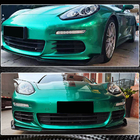 Porsche Panamera 2009-2016 гг. Передний бампер Лип-спойлер (для Base 2013-2016, Карбон) фото 5